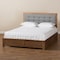 Baxton Studio Lene Modern Dark Grey Fabric and Ash Walnut Brown Finished Wood Full Size 3-Drawer Storage Bed 175-9431-9620-Zoro - alternate 7